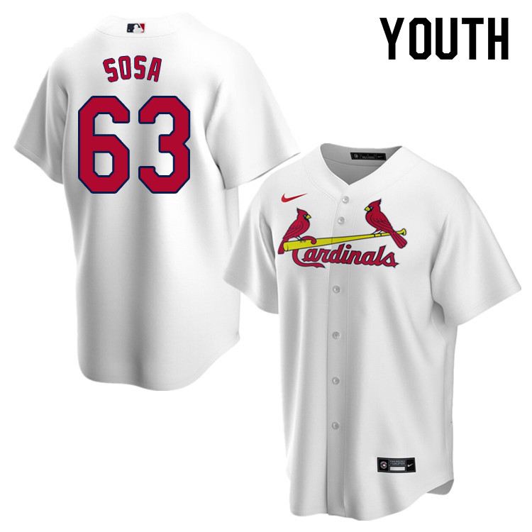 Nike Youth #63 Edmundo Sosa St.Louis Cardinals Baseball Jerseys Sale-White